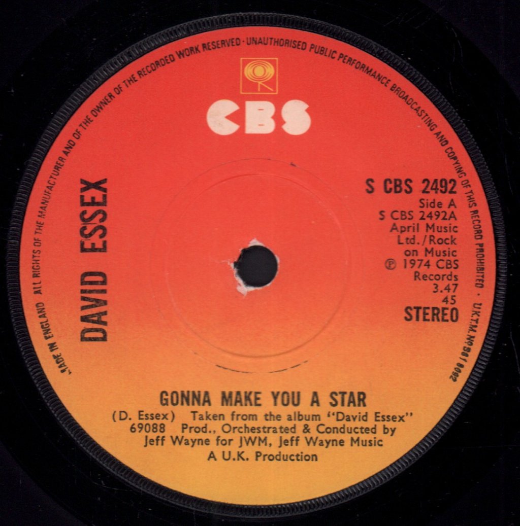 David Essex - Gonna Make You A Star - 7 Inch