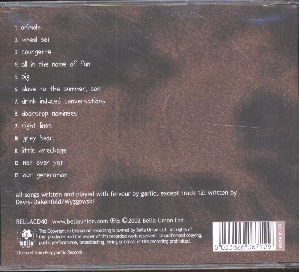Garlic (indie rock) - Murky World Of Seats - Cd