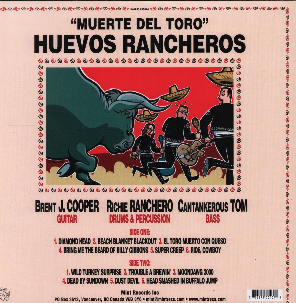 Huevos Rancheros - Muerte Del Toro - Lp