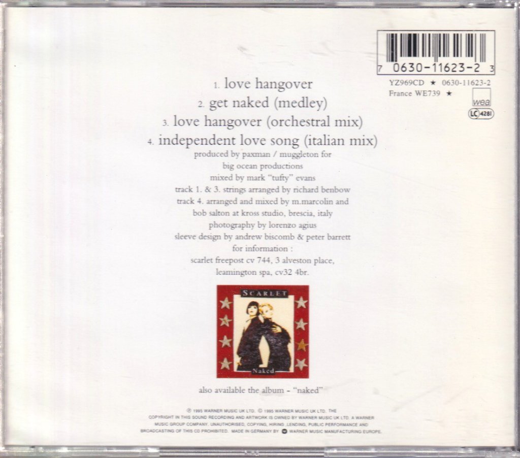 Scarlet - Love Hangover - Cd