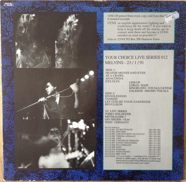 Melvins - Your Choice Live Series - Lp