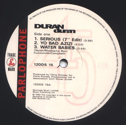 Duran Duran - Serious - 12 Inch