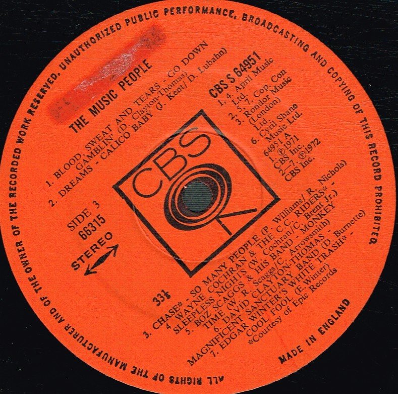 Various Artists - Music People - 40 Great Artists - Triple Lp
