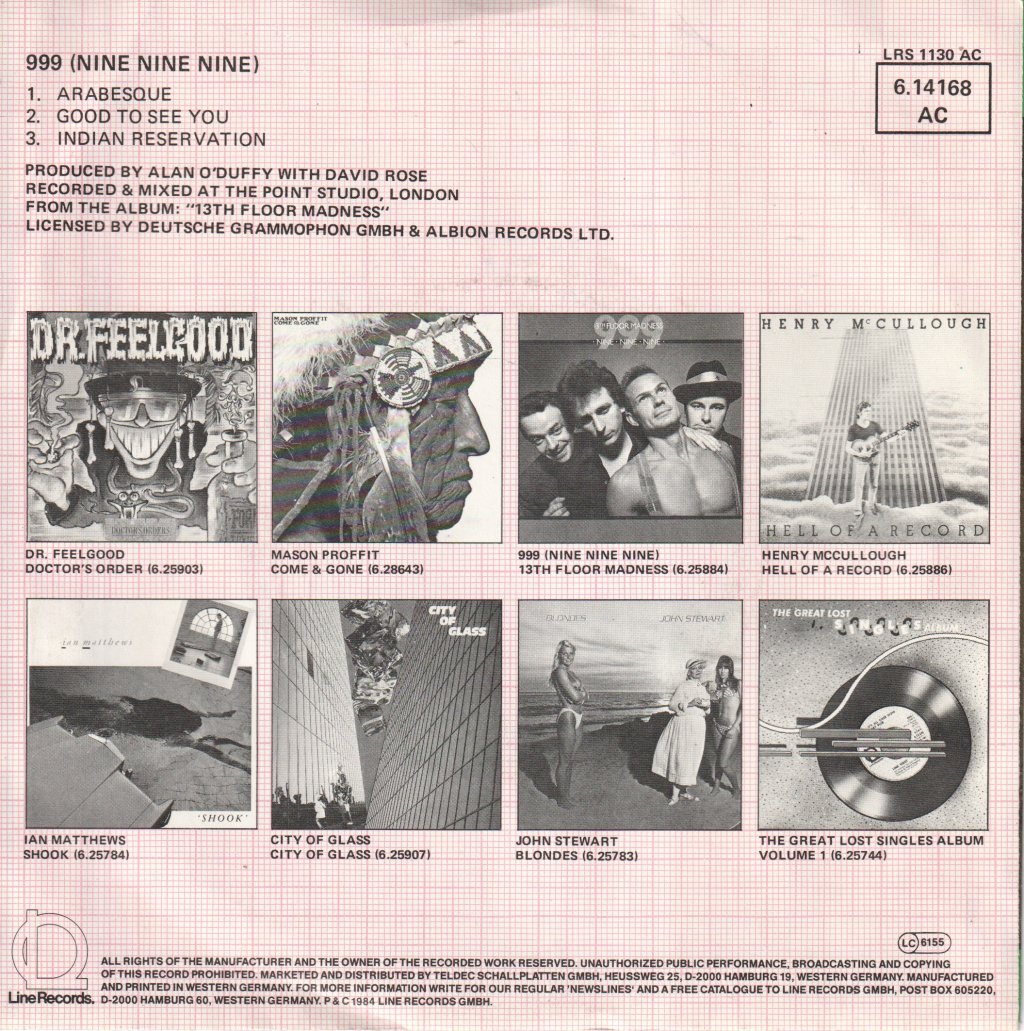 999 - Arabesque - 7 Inch