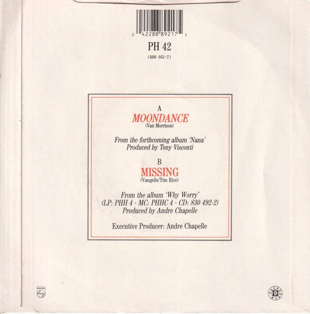 Nana Mouskouri - Moondance - 7 Inch