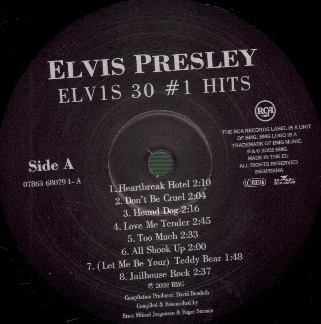 Elvis Presley - 30 #1 Hits - Double Lp