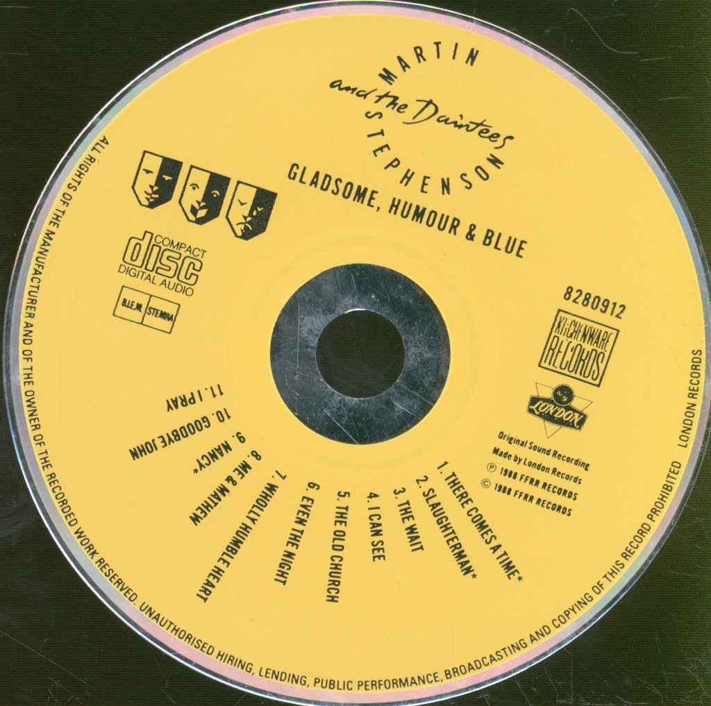 Martin Stephenson And The Daintees - Gladsome, Humour & Blue - Cd