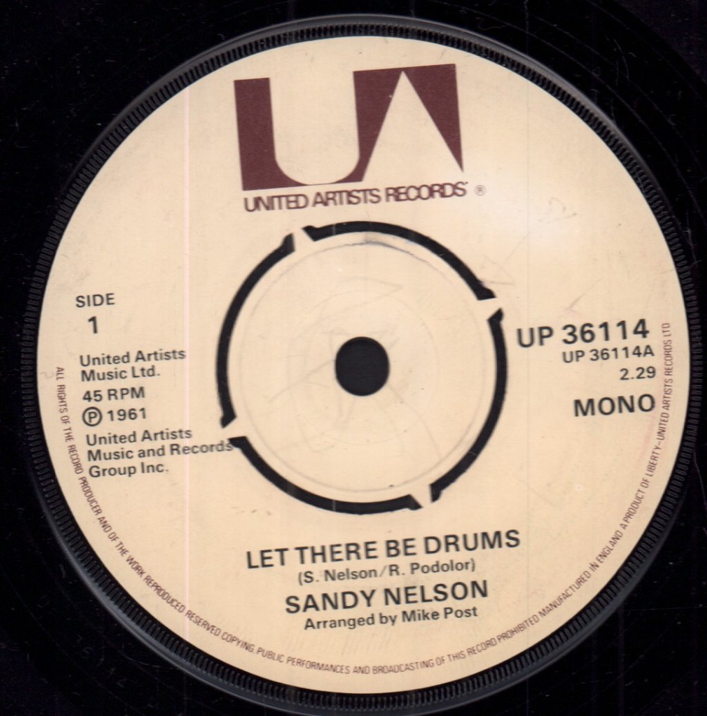 Sandy Nelson - Let There Be Drums - 7 Inch