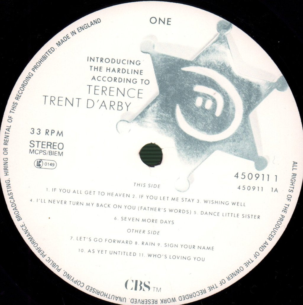 Terence Trent D'Arby - Introducing The Hardline According To - Lp