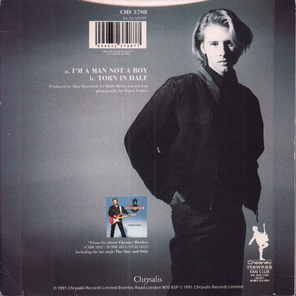 Chesney Hawkes - I'm A Man Not A Boy - 7 Inch