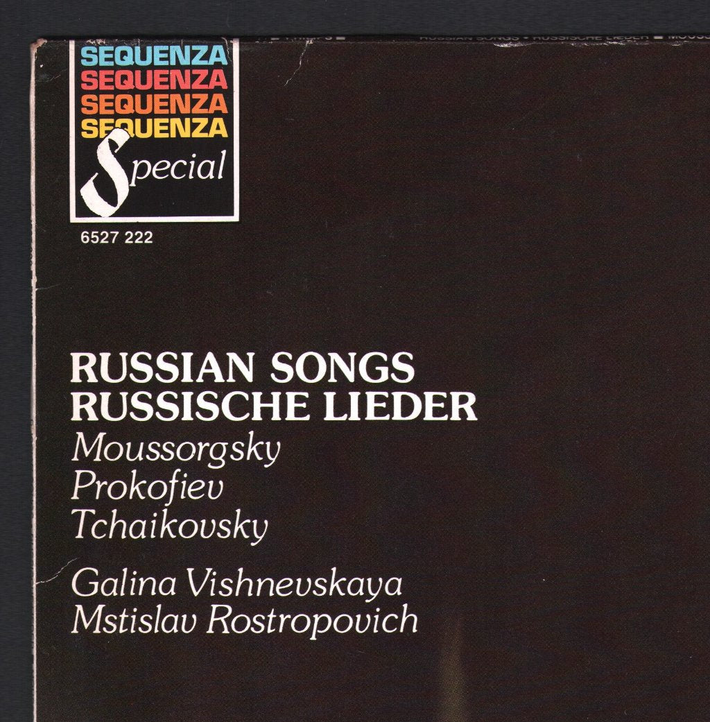 Galina Vishnevskaya / Mstislav Rostropovich - Russian Songs - Russische Lieder - Lp