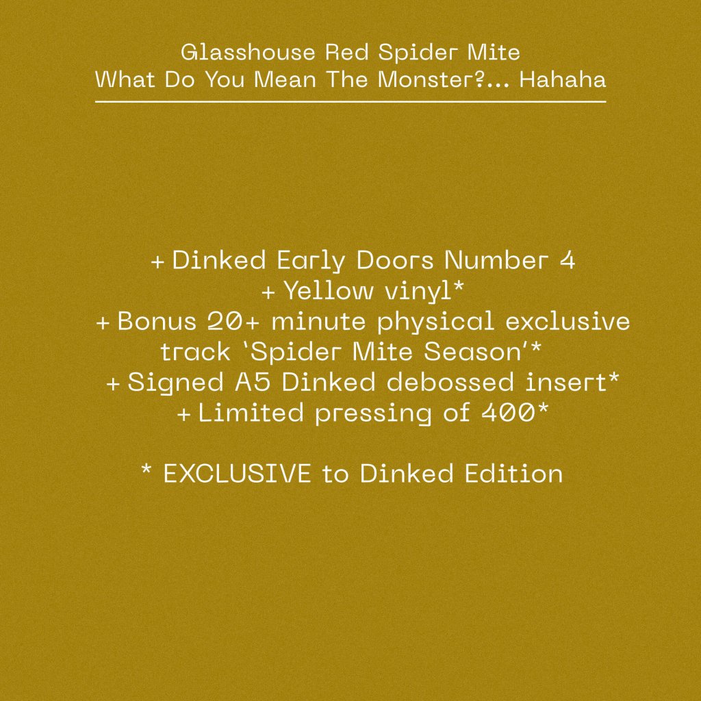 Glasshouse Red Spider Mite - What Do You Mean The Monster?... Hahaha (Dinked Early Doors Edition #04) - 12 Inch
