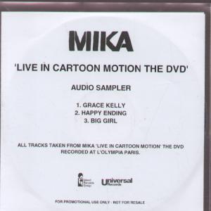 Mika - Live In Cartoon Motion The Dvd - Audio Sampler - Cdr