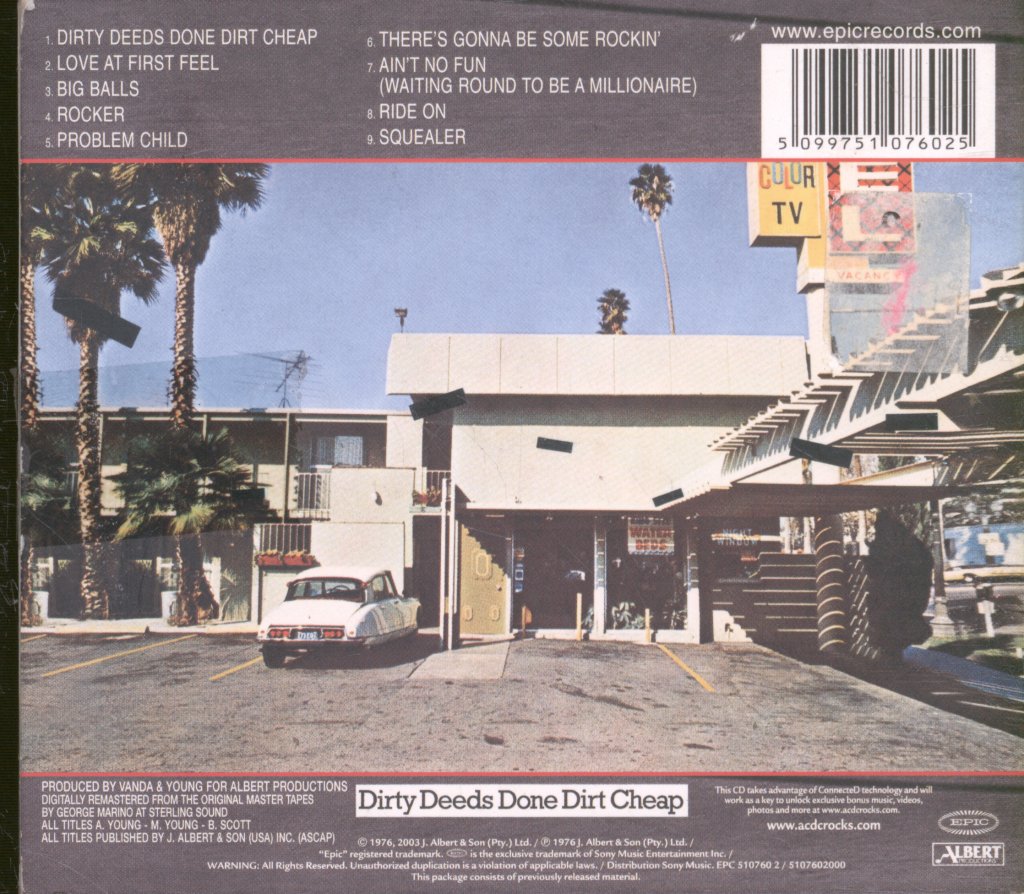 AC/DC - Dirty Deeds Done Dirt Cheap - Cd