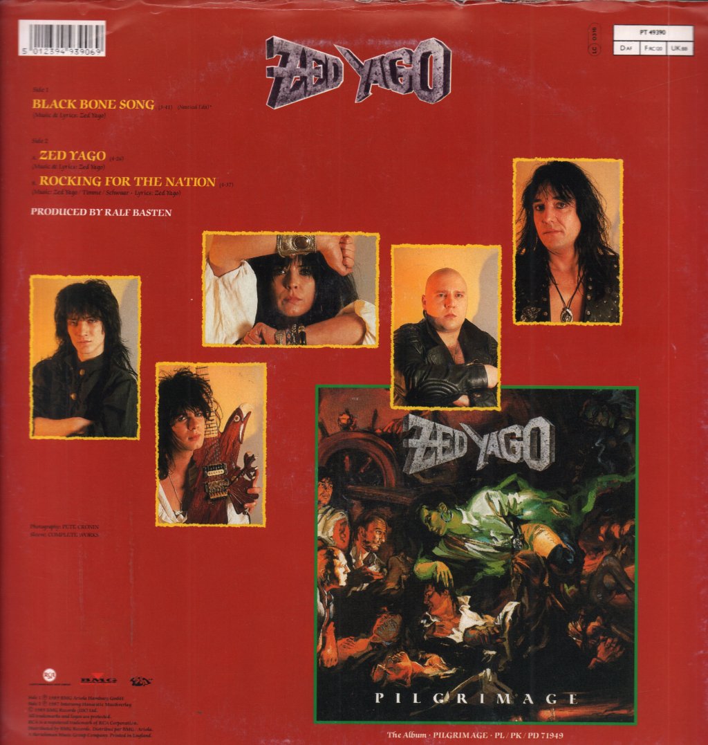 Zed Yago - Black Bone Song - 12 Inch