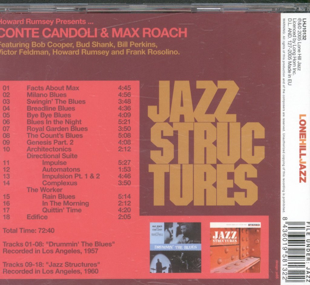 Conte Candoli And Max Roach - Jazz Structures - Cd