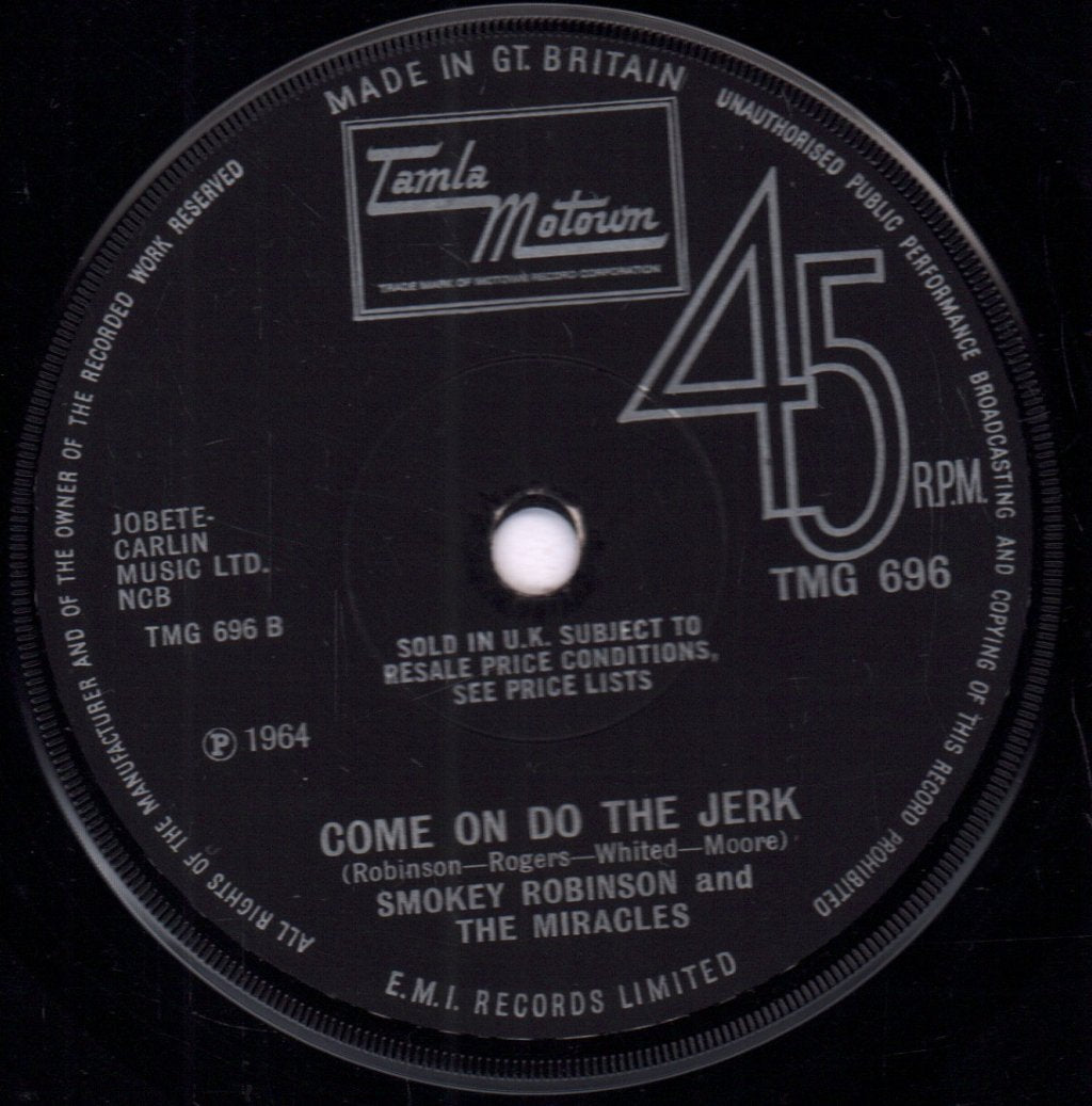 Smokey Robinson And The Miracles - Tracks Of My Tears - 7 Inch