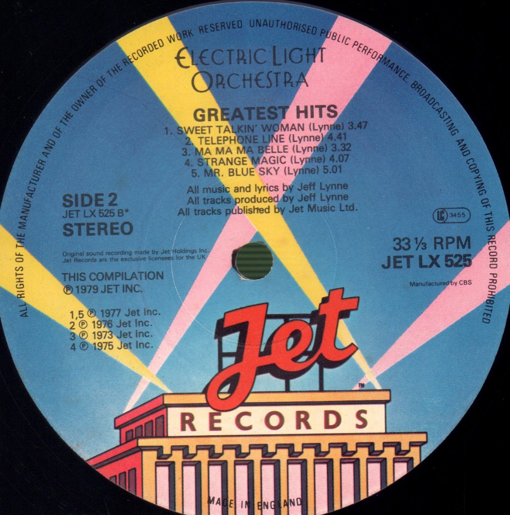 Electric Light Orchestra - Greatest Hits - Lp