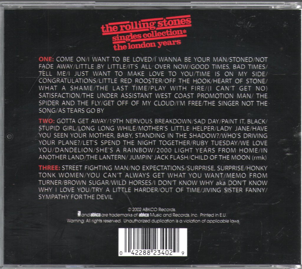 Rolling Stones - Singles Collection - The London Years - Cd Set