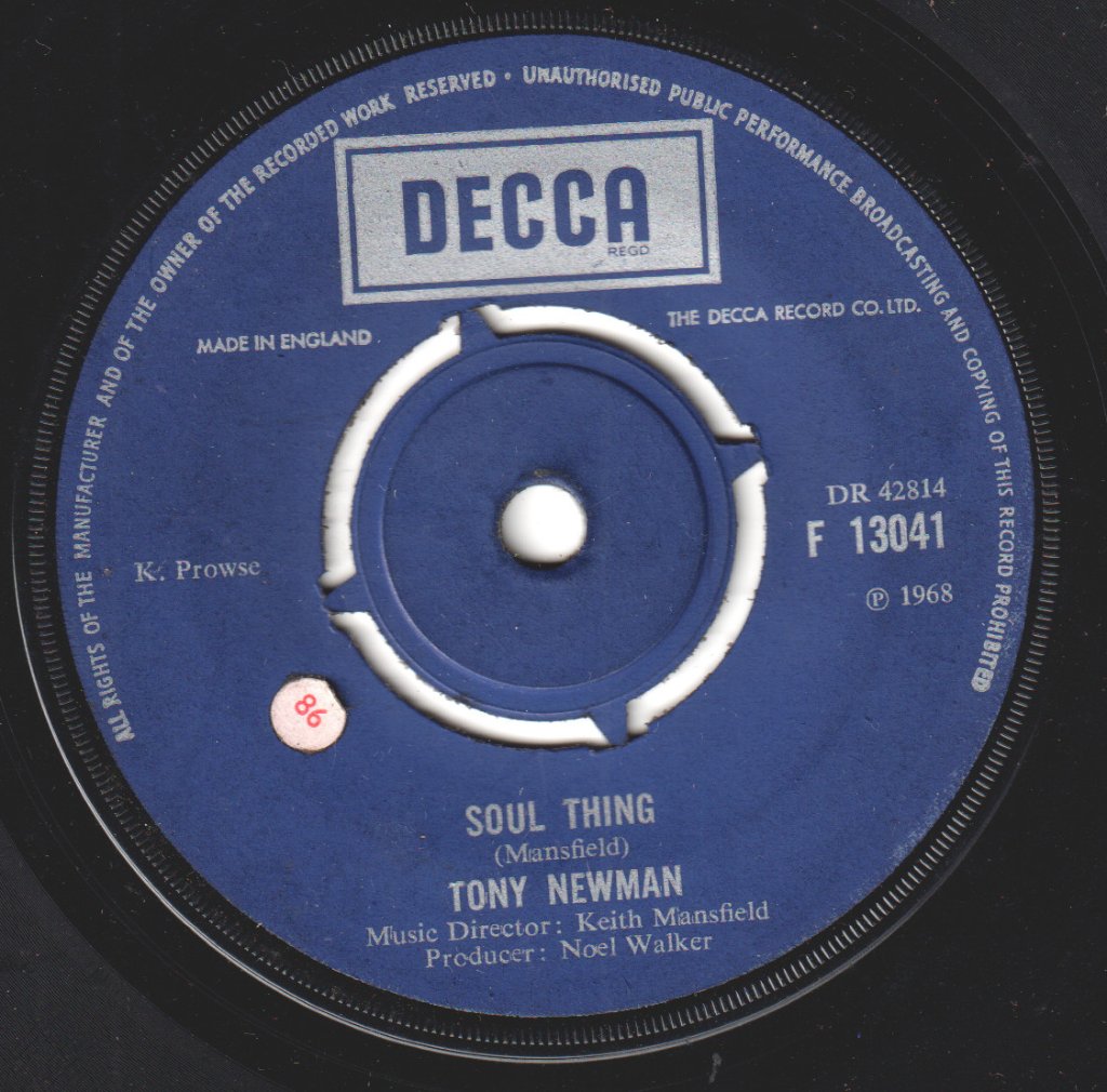 Tony Newman - Soul Thing - 7 Inch