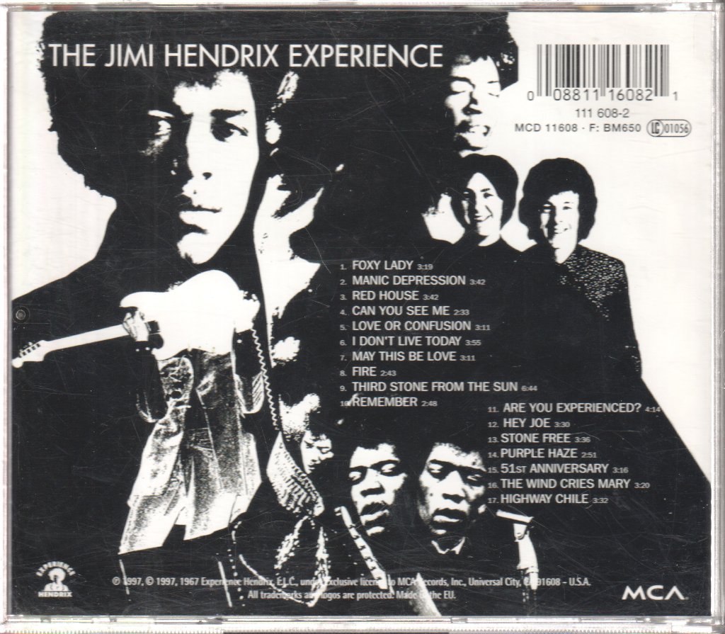 Jimi Hendrix Experience - Are You Experienced? - Cd