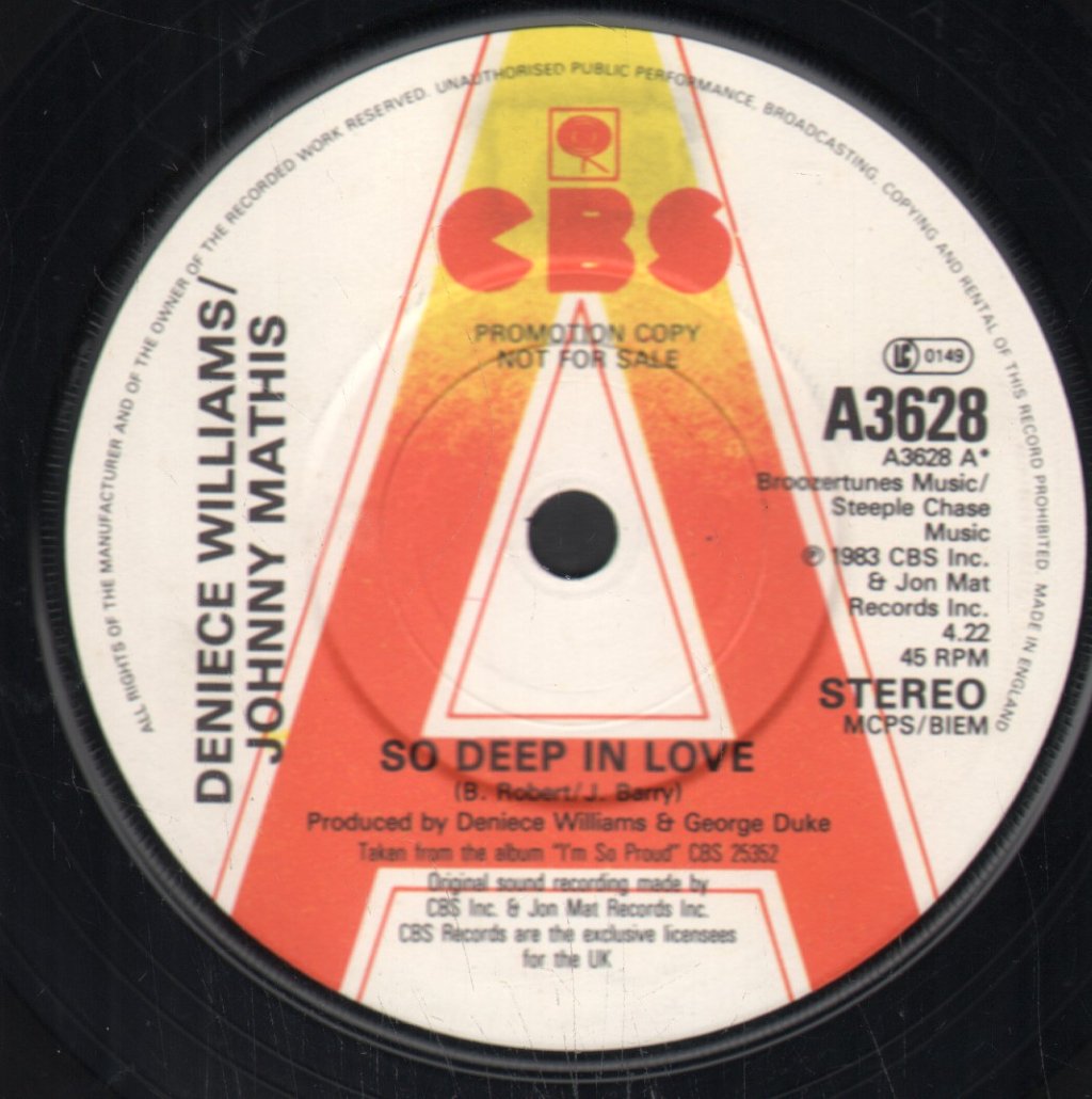Deniece Williams / Johnny Mathis - So Deep In Love - 7 Inch