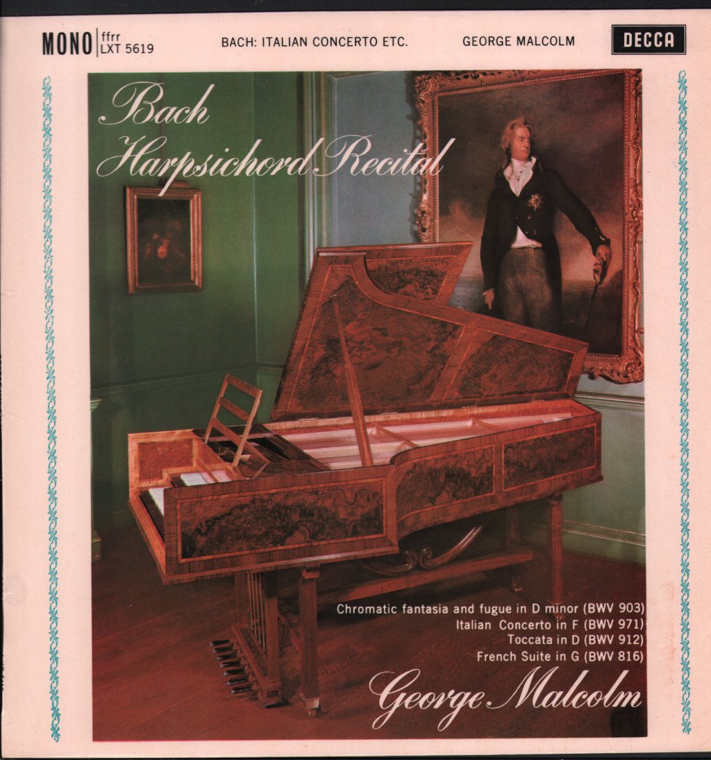 George Malcolm - Bach - Harpsichord Recital - Lp