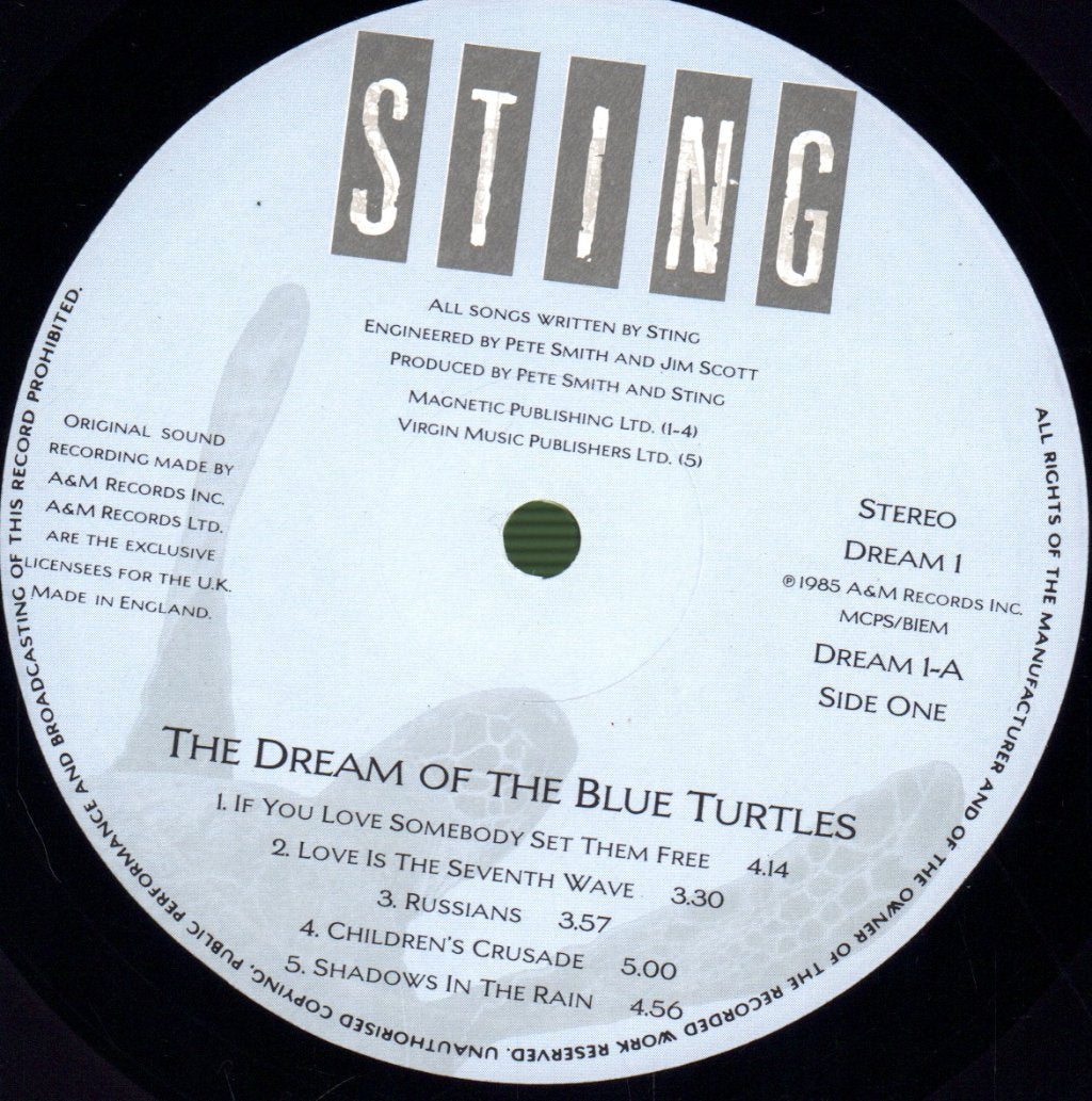 Sting - Dream Of The Blue Turtles - Lp