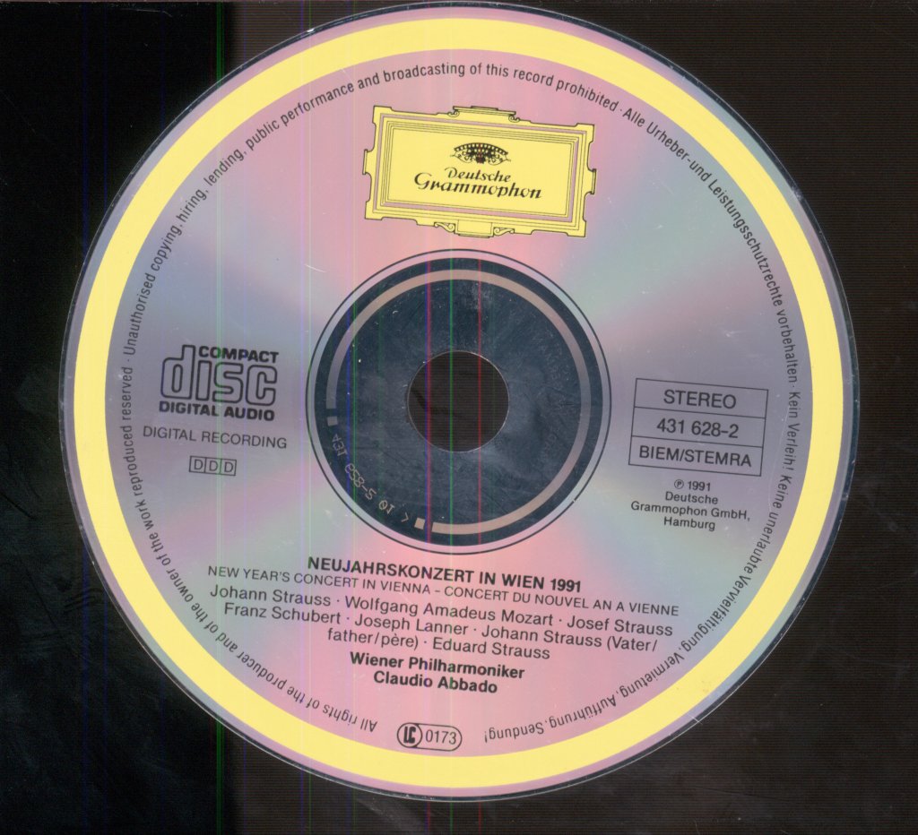Wiener Philharmoniker, Claudio Abbado - Neujahrskonzert In Wien 1991 - New Year's Concert In Vienna - Cd