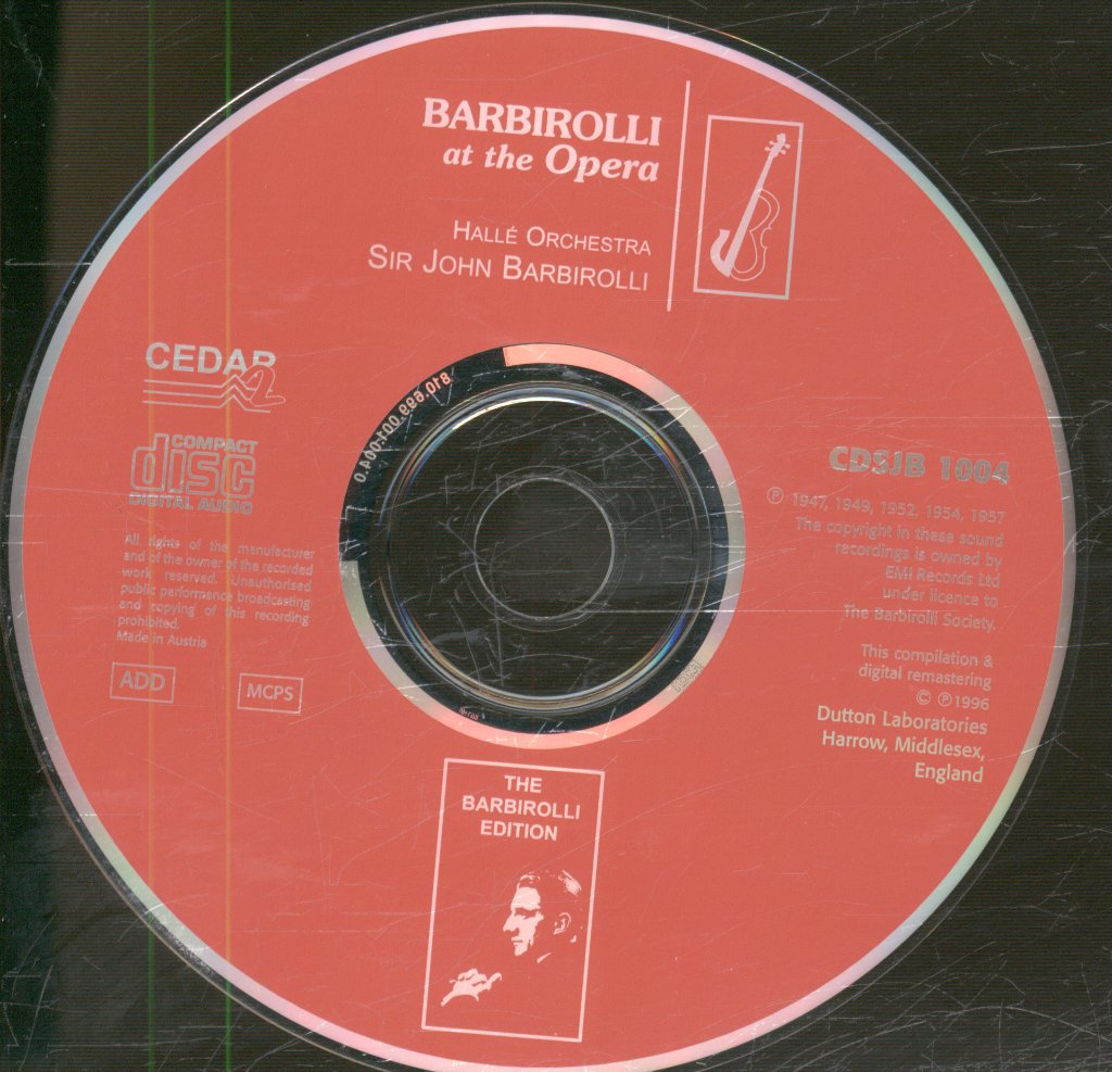 Hallé Orchestra, Sir John Barbirolli - Barbirolli At The Opera: Der Rosenkavalier / Die Liebe Der Danae / Der Freischütz / La Traviata / Lohengrin / Euryanthe / Figaro - Cd