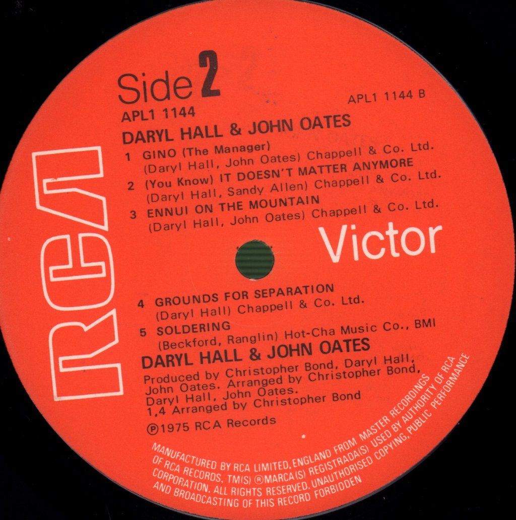 Daryl Hall And John Oates - Daryl Hall And John Oates - Lp