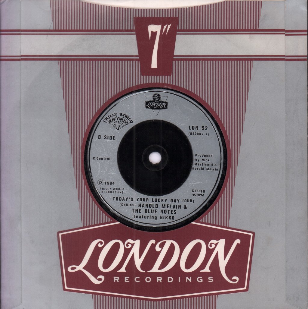 Harold Melvin And The Blue Notes - Today's Your Lucky Day - 7 Inch
