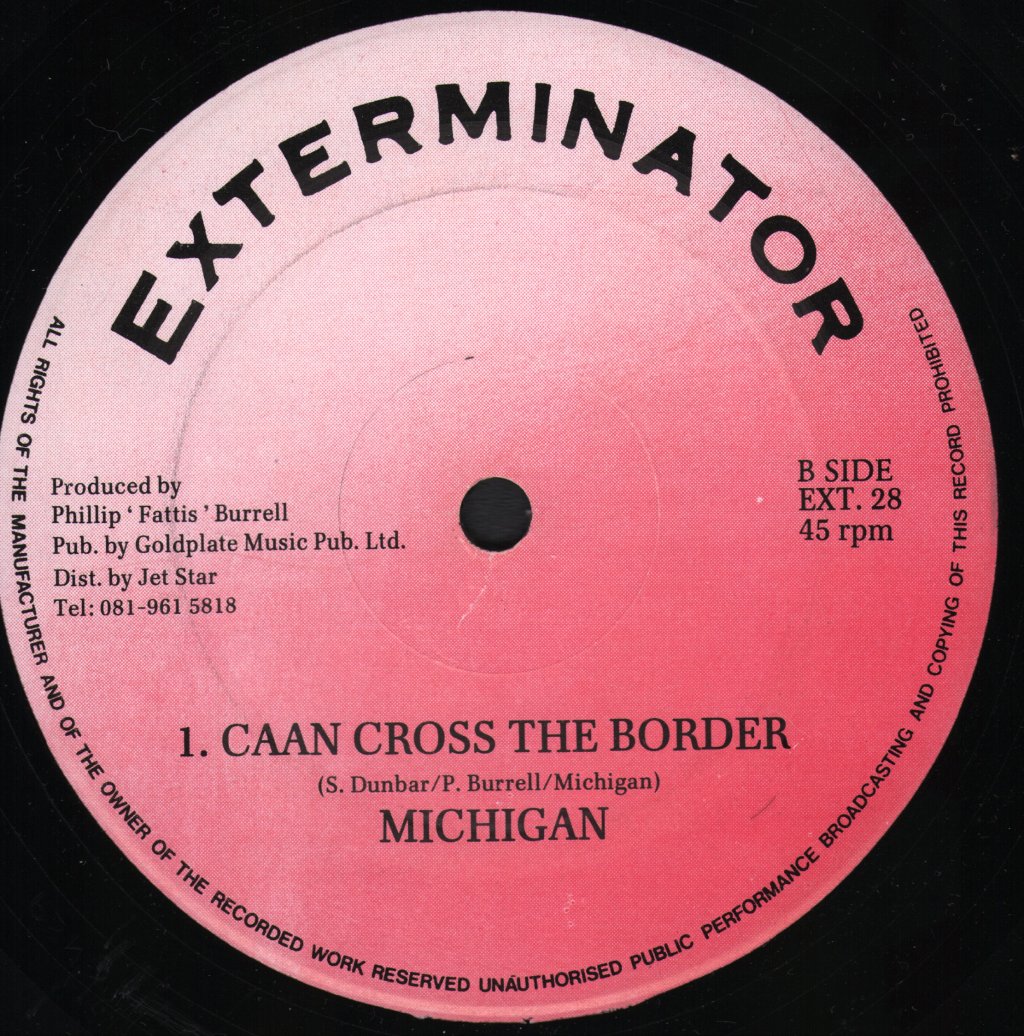 Frankie Paul / Michigan - Garden Of Eden / Caan Cross The Border - 12 Inch