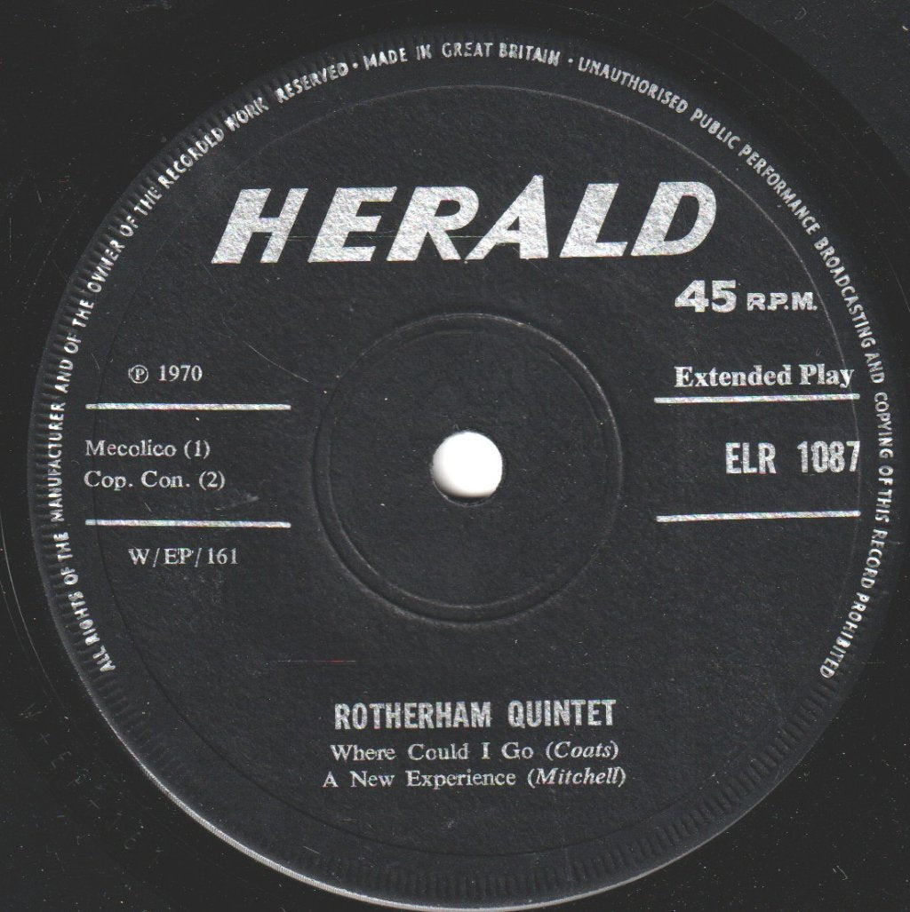 Rotherham Quintet - Where Could I Go - 7 Inch