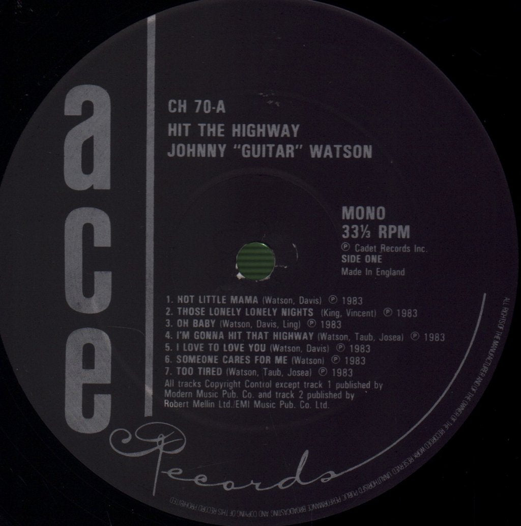 Johnny Guitar Watson - Hit The Highway - Lp