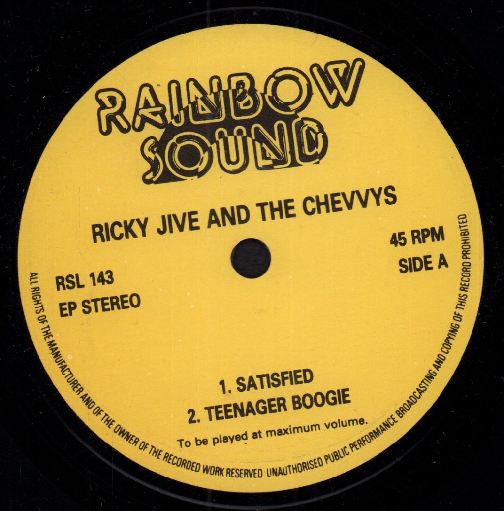 Ricky Jive And The Chevvys - Satisfied - 7 Inch