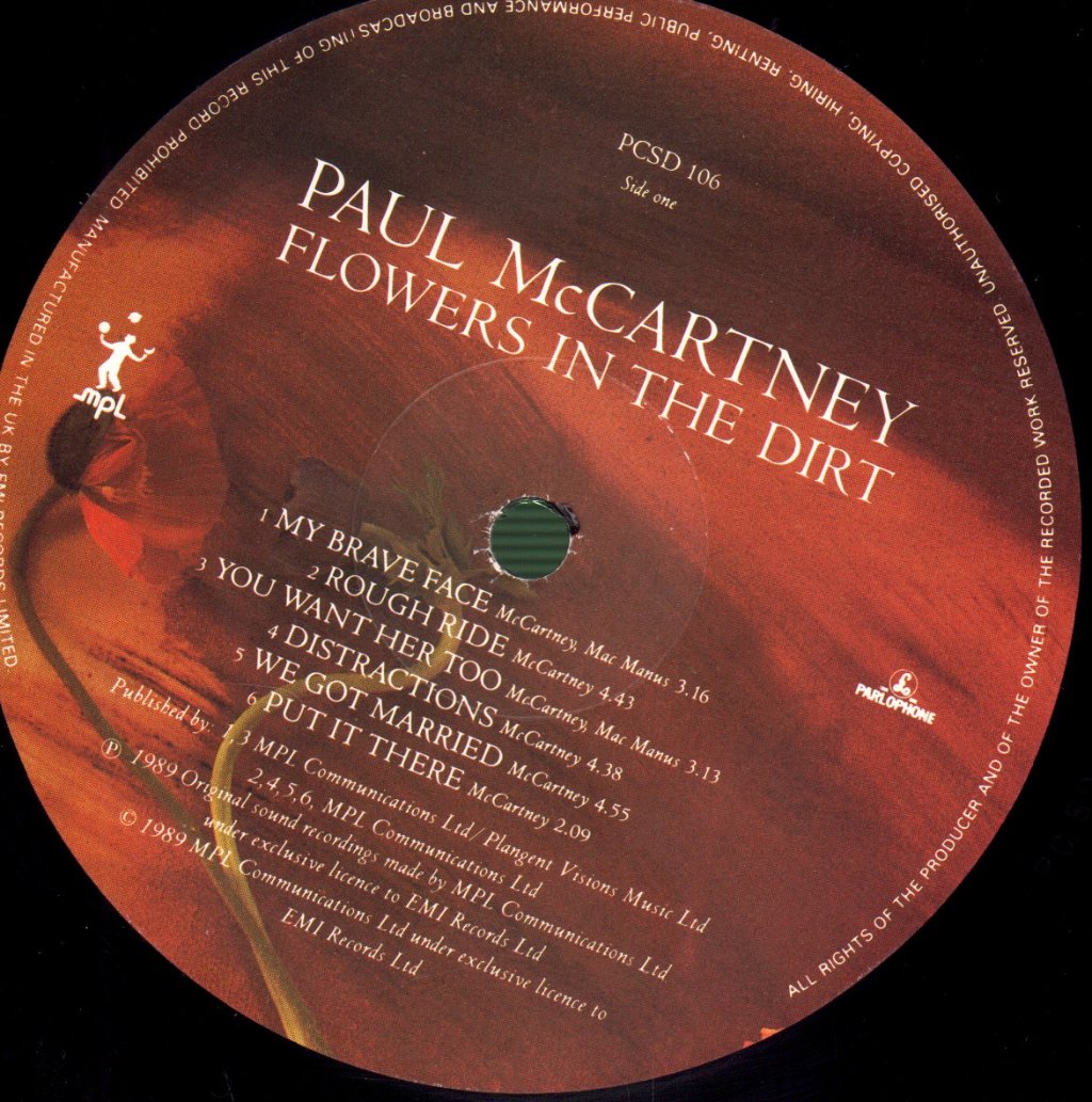 Paul McCartney - Flowers In The Dirt - Lp