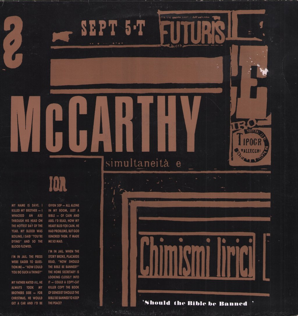 Mccarthy - Should The Bible Be Banned? - 12 Inch