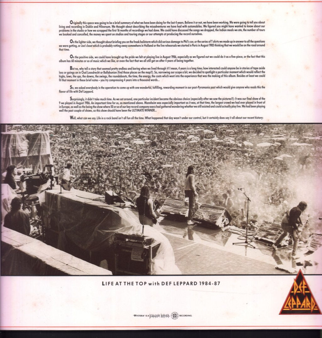 Def Leppard - Hysteria - Lp