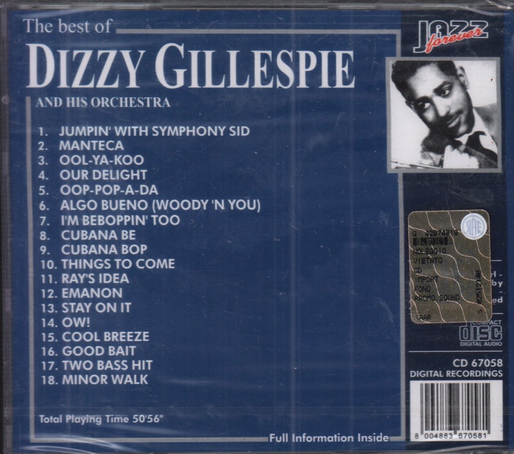 Dizzy Gillespie And His Orchestra - Best Of - Cd