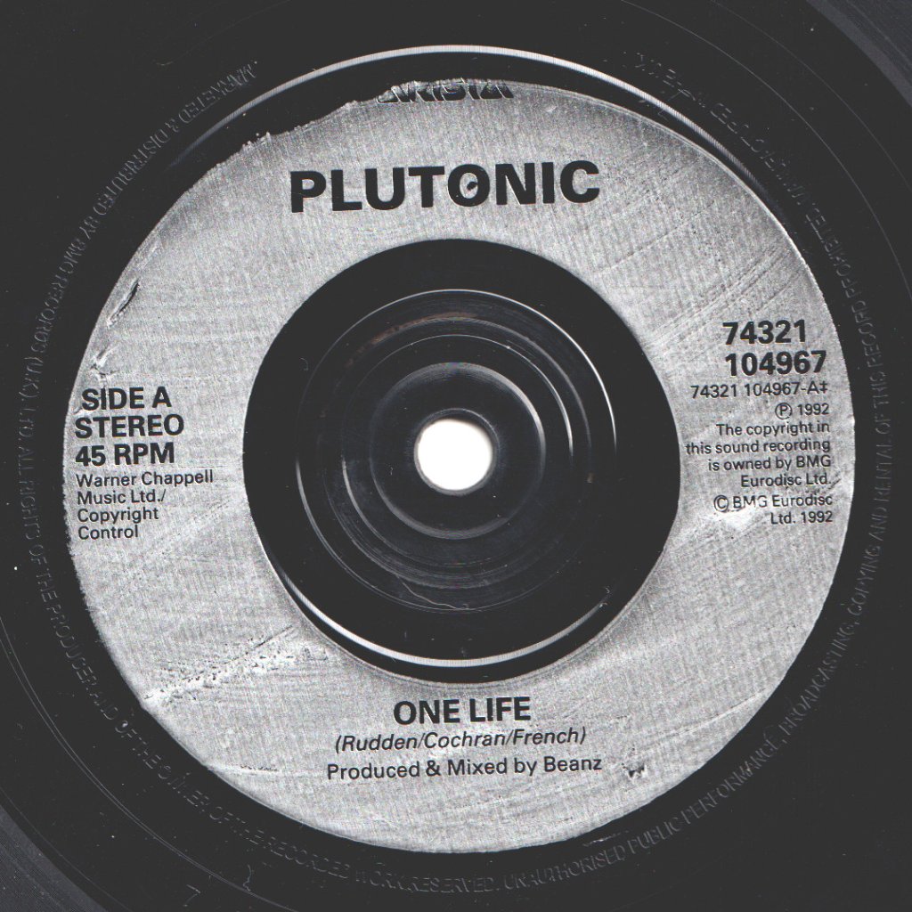 Plutonic - One Life - 7 Inch