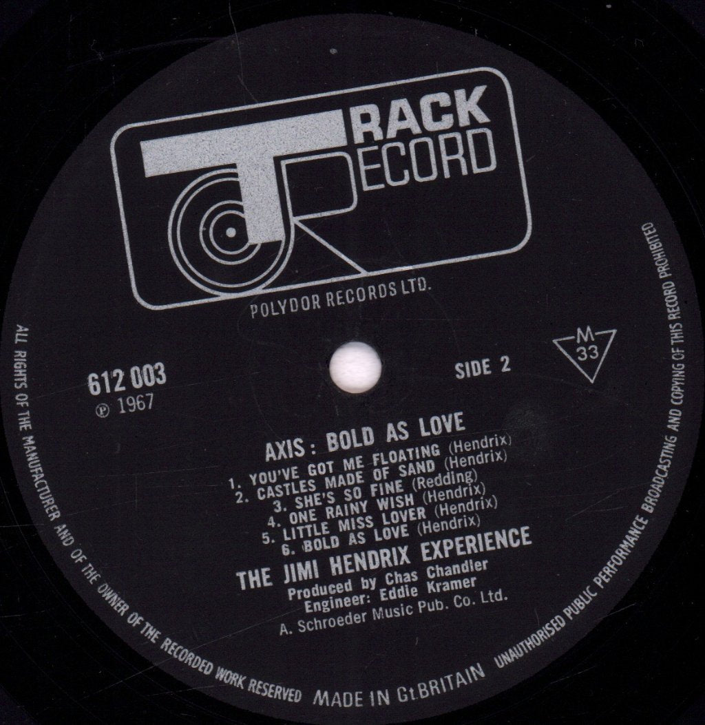 Jimi Hendrix Experience - Axis Bold As Love - Lp