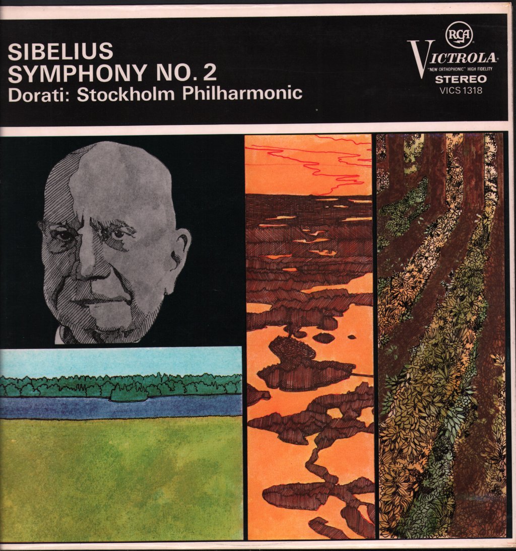 Antal Dorati / Stockholm Philharmonic Orchestra - Sibelius - Symphony No. 2 - Lp