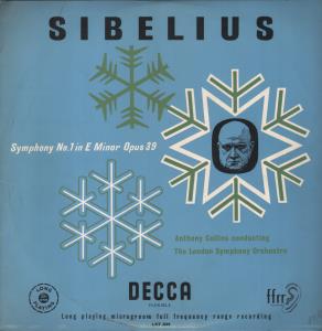 Anthony Collins / London Symphony Orchestra - Sibelius Symphony No.1 In E Minor - Lp