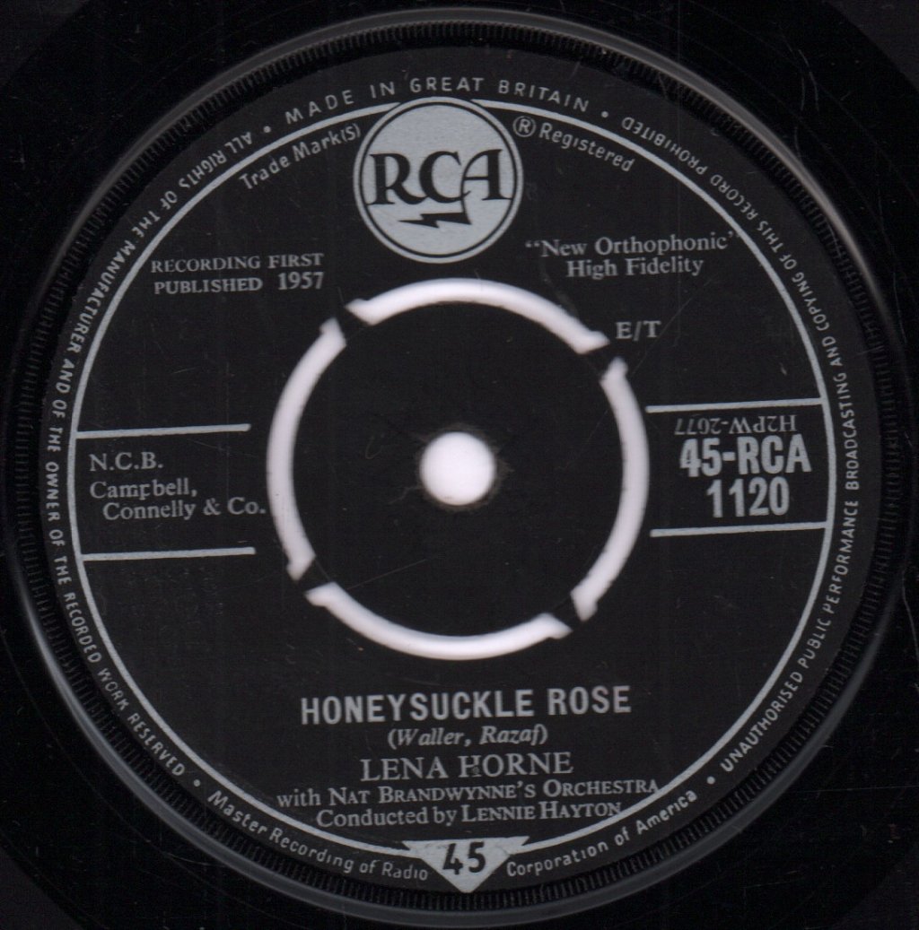 Lena Horne - Honeysuckle Rose - 7 Inch