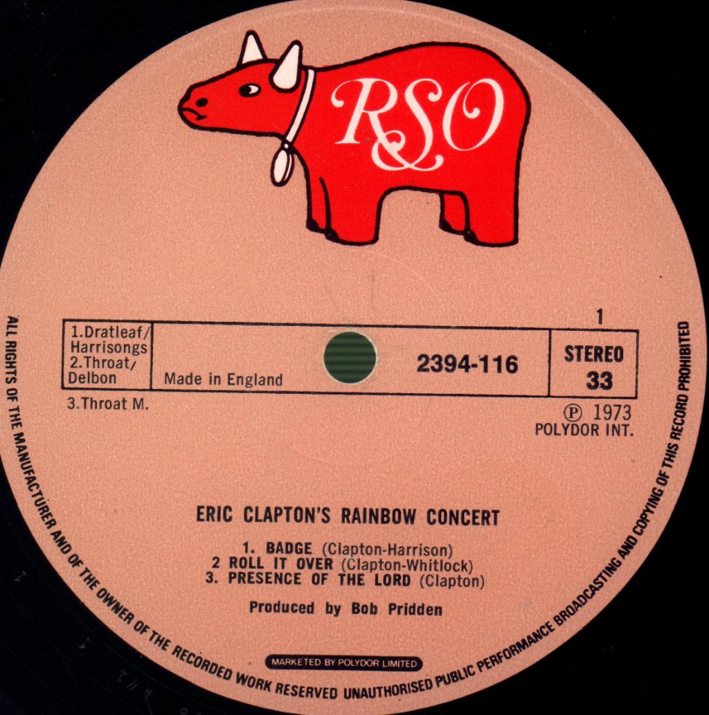Eric Clapton - Rainbow Concert - Lp