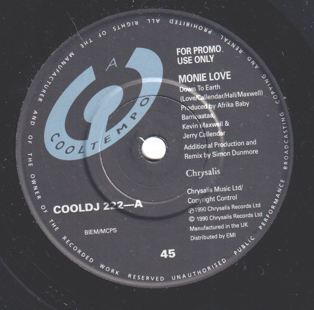 Monie Love - Down To Earth - 7 Inch