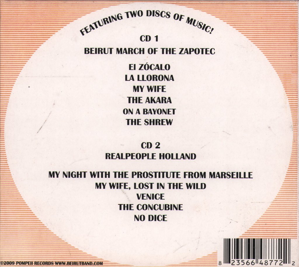 Beirut - March Of The Zapotec / Holland - Double Cd