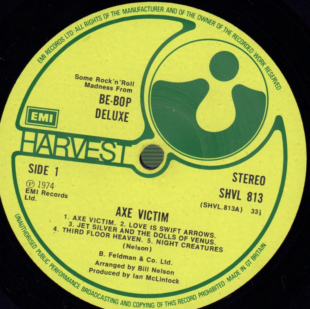 Be Bop Deluxe - Axe Victim - Lp