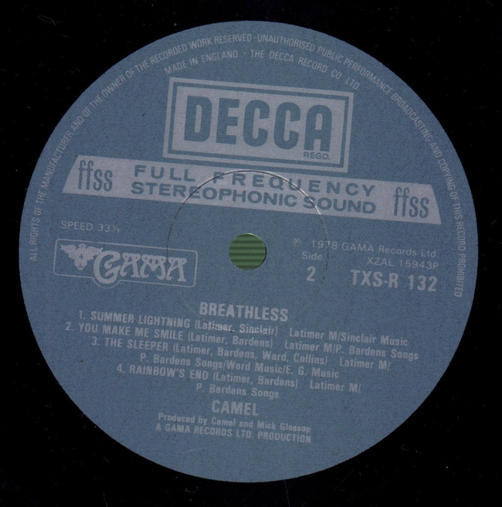 Camel - Breathless - Lp